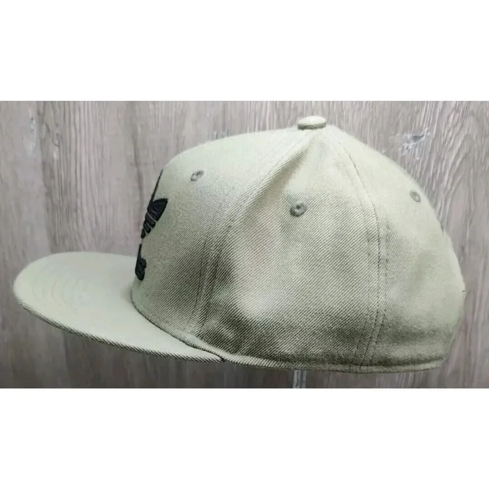 Adidas Men's Hat Classic Olive Green Snapback‎ Adjustable Wool structured Cap